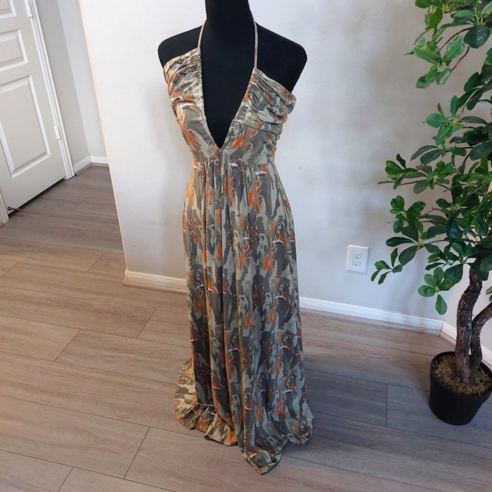 Vintage  Chic Apple Bottom  Maxi Dress Size Large